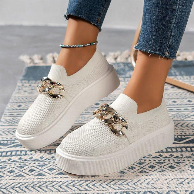 Francine - Kettingdetail Slip-On Sneakers