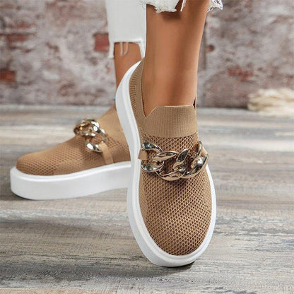 Francine - Kettingdetail Slip-On Sneakers