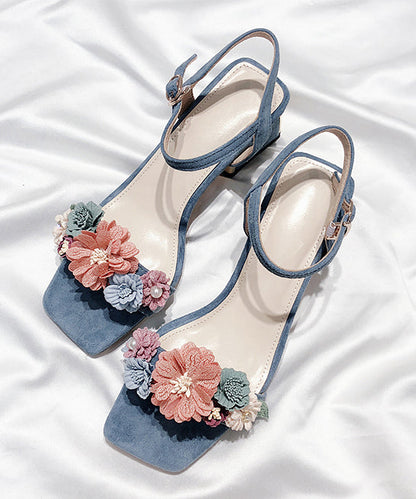 Everdiene - Elegante Bloemen  Hak Sandalen Peep Toe