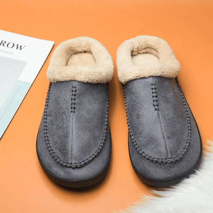CloudSoft – Fleece gevoerde herenpantoffels voor binnen