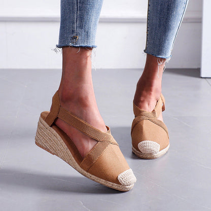 Eva - Orthopedische Espadrilles met Gevlochten Strozool