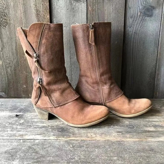 Sophia - Western Cowboylaarzen met Ritsdetail