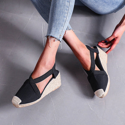 Eva - Orthopedische Espadrilles met Gevlochten Strozool
