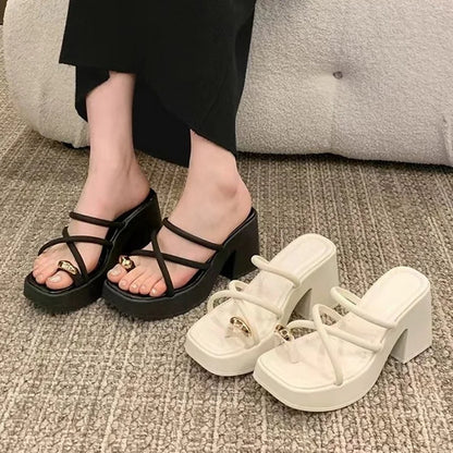 Quintia - Orthopedische Mid-Heel Platformsandalen