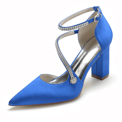 Briar - Satijnen Peep Toe Bruidssandalen