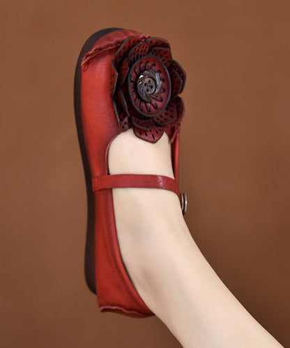 Britt - Retro Penny Loafers met Bloemen