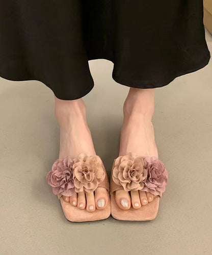 Sibille - Unieke Elegante Bloem Sandalen