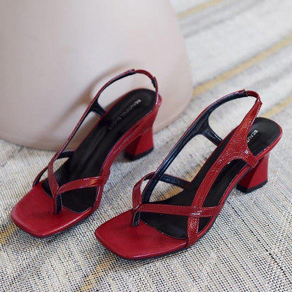 Odetta - Elegante Peep Toe Hoge Hakken Sandalen