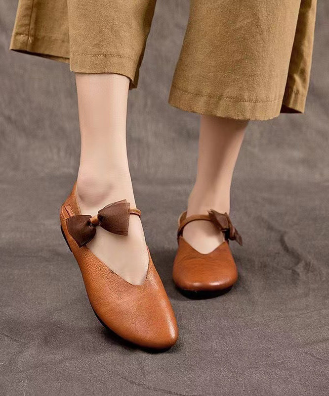 Eelkje - Retro Leren Penny Loafers voor Dames