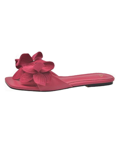 Quirine  - Bloemen Franse Slide Sandalen Peep Toe