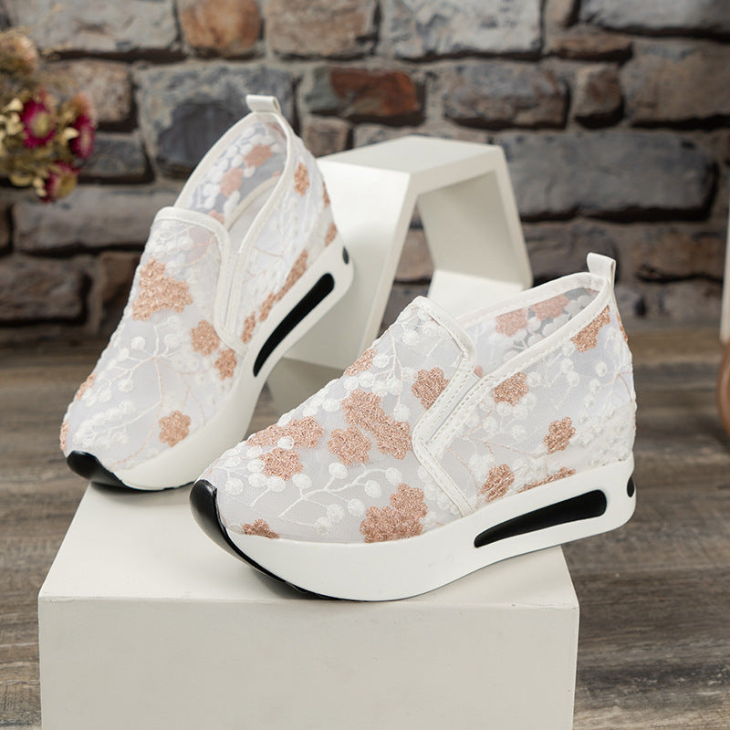 Capri - Comfortabele Luchtige Bloemen Bruiloft Schoenen