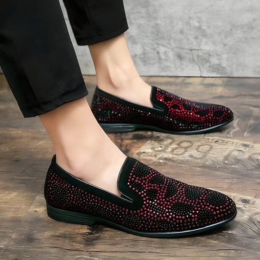 Nolan – High End Loafers Met Strassversiering