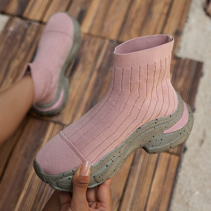 Lotte - Gebreide Sock Sneakerlaarzen