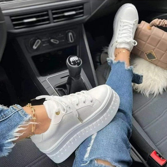 Nina – Stijlvolle Luxe Plateau Sneakers