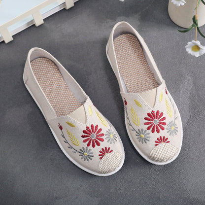 Marenthe - Fleurige Canvas Espadrilles