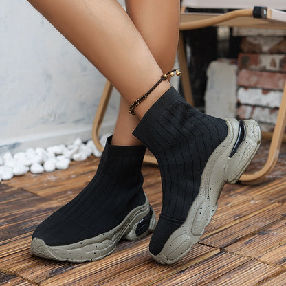 Lotte - Gebreide Sock Sneakerlaarzen