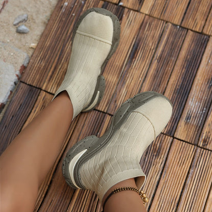 Lotte - Gebreide Sock Sneakerlaarzen