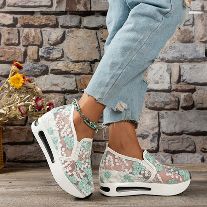 Capri - Comfortabele Luchtige Bloemen Bruiloft Schoenen