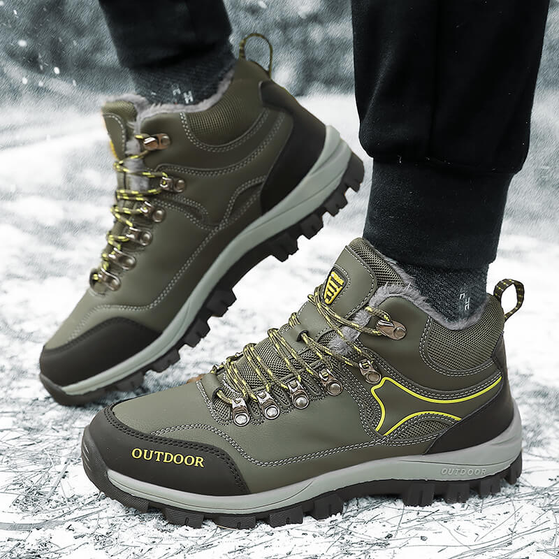 Outdoor Master - Gevoerde Warme Winter Heren Wandelschoenen