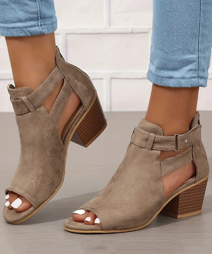 Syltje - Suède Chunky Sandalen