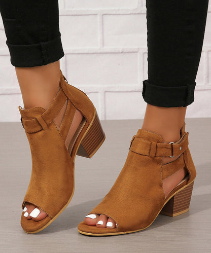 Syltje - Suède Chunky Sandalen