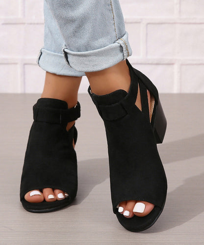 Syltje - Suède Chunky Sandalen