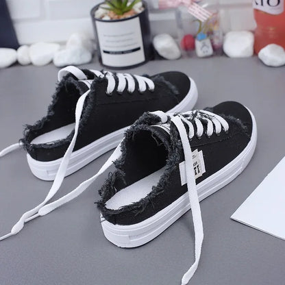Hana – Stijlvolle Lage Canvas Sneakers voor Dames