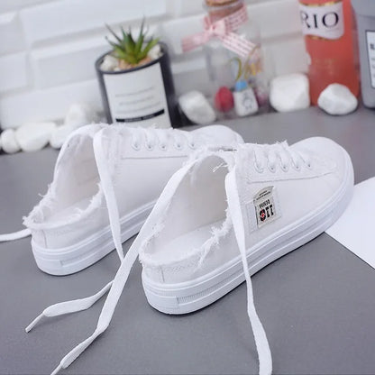 Hana – Stijlvolle Lage Canvas Sneakers voor Dames