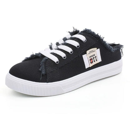 Hana – Stijlvolle Lage Canvas Sneakers voor Dames