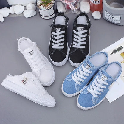 Hana – Stijlvolle Lage Canvas Sneakers voor Dames
