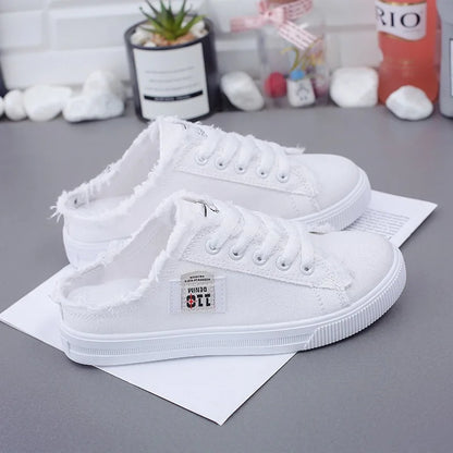 Hana – Stijlvolle Lage Canvas Sneakers voor Dames