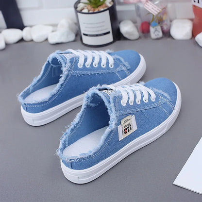Hana – Stijlvolle Lage Canvas Sneakers voor Dames