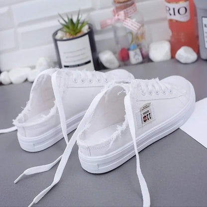 Hana – Stijlvolle Lage Canvas Sneakers voor Dames