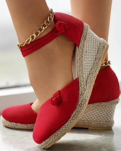 Tanneke - Geknoopte Espadrilles met Enkelbandje