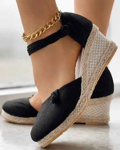 Tanneke - Geknoopte Espadrilles met Enkelbandje