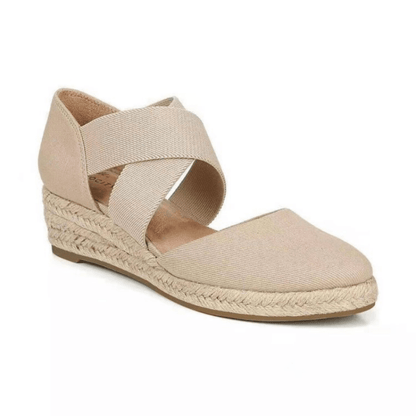 Philine - Espadrilles met Kruisband Sleehak