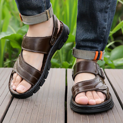 Kyaire - Vintage Open Teen Leren Sandalen