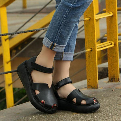 Greet - Casual Zomer Wedge Sandalen met Comfortabele Pasvorm