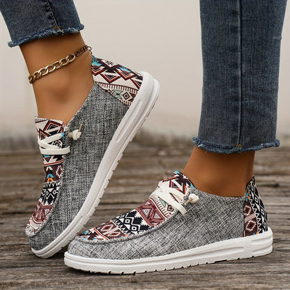 Maliyah – Canvas Schoenen met Tribal Patroon