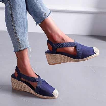 Eva - Orthopedische Espadrilles met Gevlochten Strozool