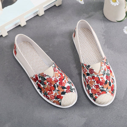 Marenthe - Fleurige Canvas Espadrilles