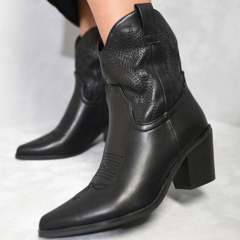 Giselle - Cowboylaarzen Mid-Calf met Rits